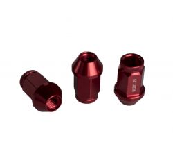 Alumiinimutterisarja punainen 1,25mm nousu, 12mm, 20 kpl